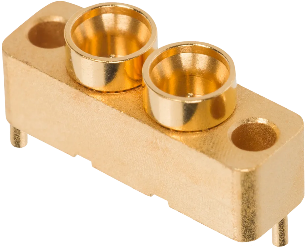 SMPM Male PCB Surface Mount Connector, 2-Port, FD